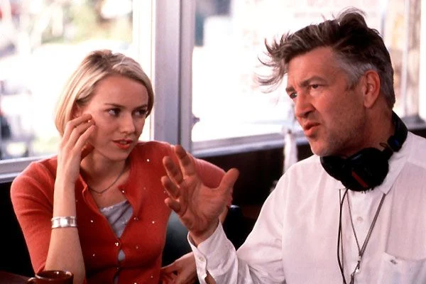 Naomi Watts et David Lynch sur le tournage de "Mulholland Drive"