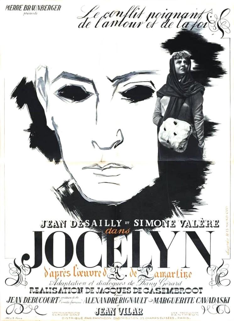 Affiche de Jocelyn adaptation cinématographique réalisée par Jacques de Casembroot en 1951