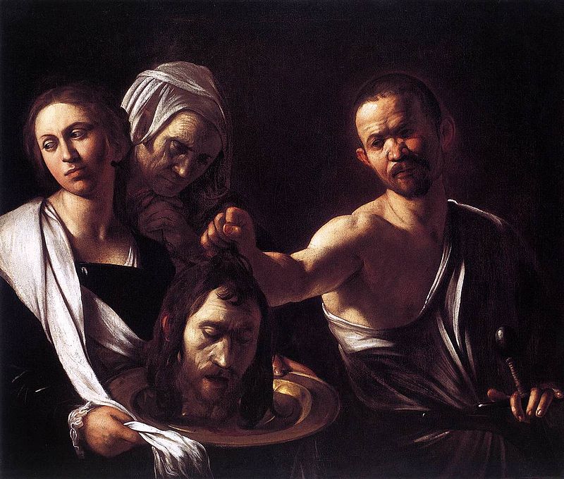 Salomé avec la tête de saint Jean-Baptiste -  Le Caravage, 1606 ©Web Gallery of Art